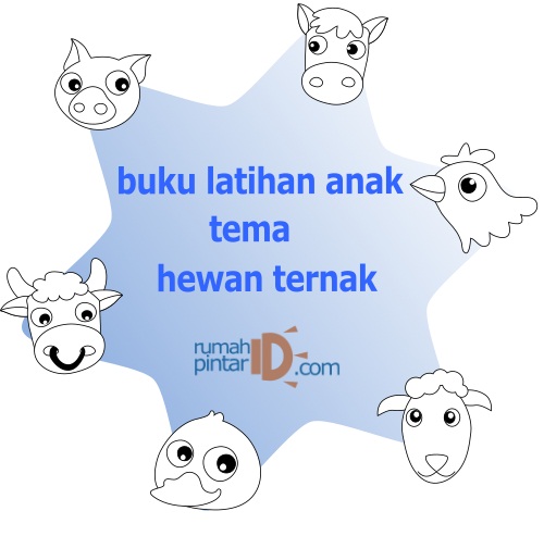gambar hewan tema binatang ternak untuk anak anak